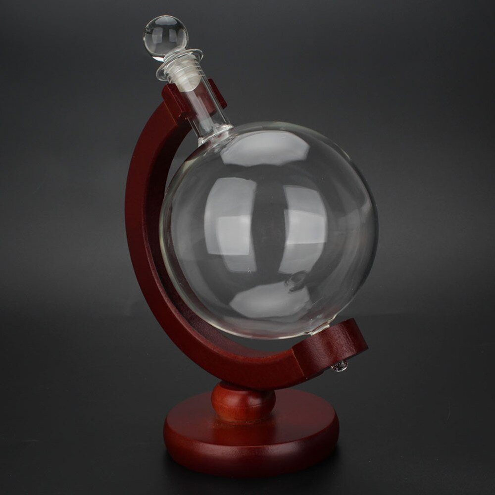 Mini Globe Whiskey Decanter Beluchter Glas Fles Met Houder Rack Alcohol Wodka Decanter Schenker Bar 500Ml