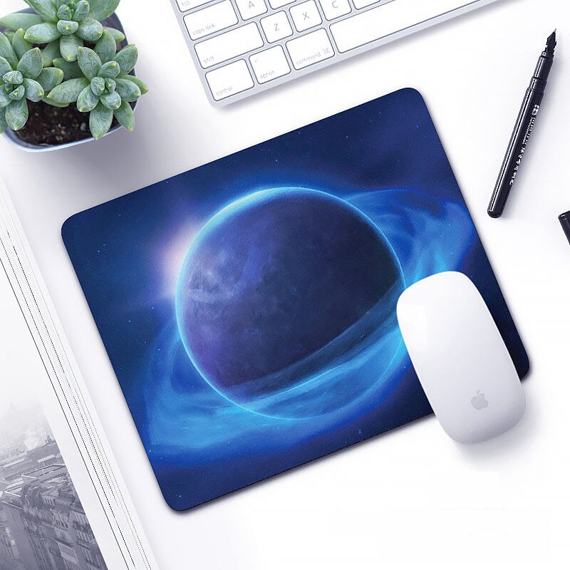 Kawaii podkładka pod mysz śliczne podkładka pod mysz Kawaii podkładka na biurko do gier biurko maty Gamer okrągły kwadrat Deskpad dla Office Home komputer stancjonarny: 260x210x3mm 21