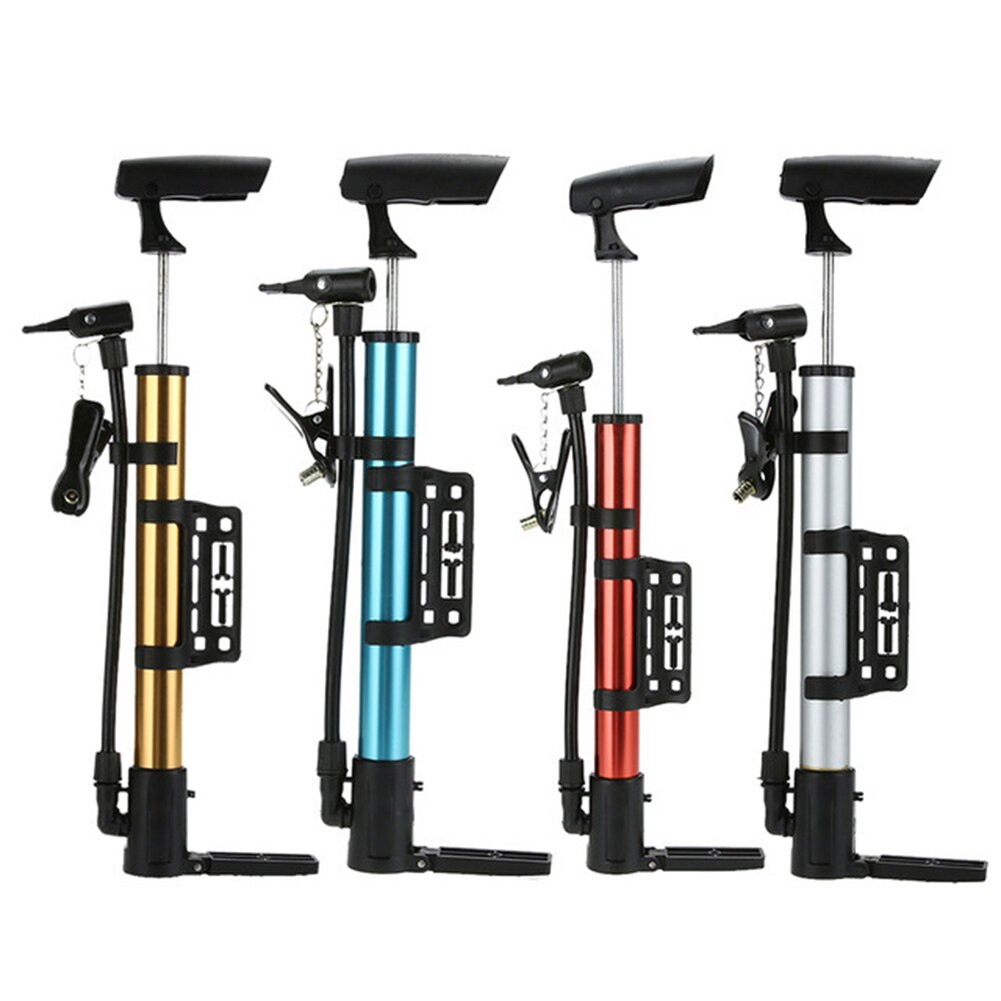 Portable Bicycle Pump Aluminum Mini Bike Floor Pump American/Dunlop Valve Universal Bicycle Tire Inflator Cycling Accessories