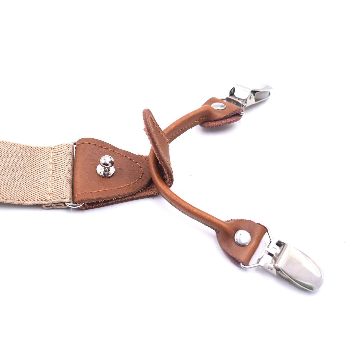 Bretelles en cuir Vintage Bretelles avec Clips en métal Pour hommes réglable chemise élastique sangle ceinture Bretelles Pour Homme Tirantes