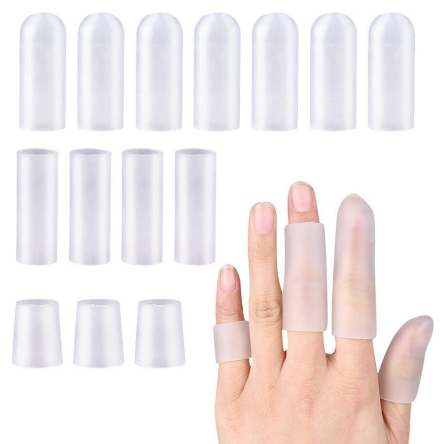 2Pcs Silicone Finger Toe Protector Separator Pain Relief Corn Callus Remover Applicator Soft Gel Tube Pedicure Tool Foot Care