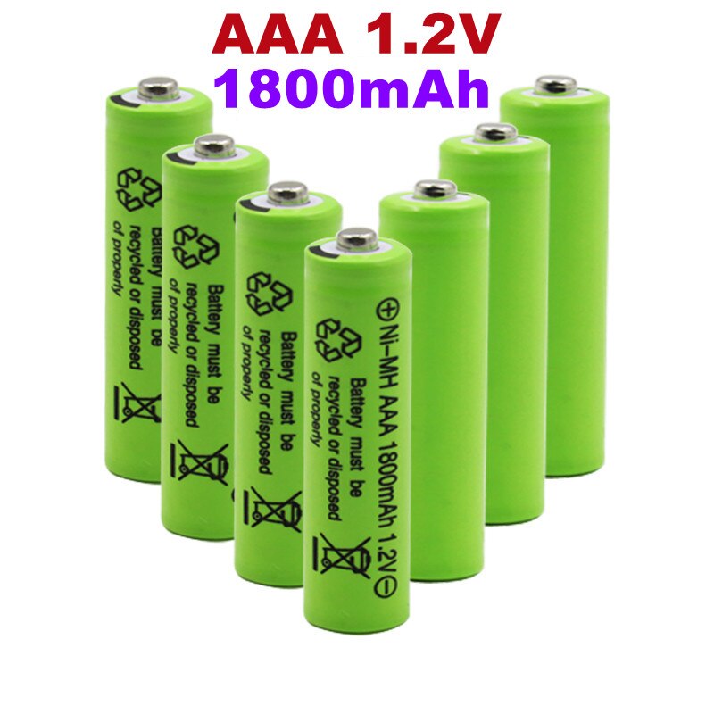 1~20PCS 100% Original AAA 1800 mAh 1.2 V rechargeable battery AAA 1800 mAh Ni-MH rechargeable 1.2 V 3A battery