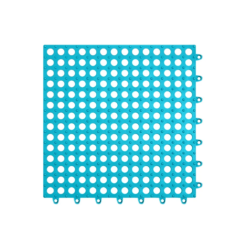 Thickened 30x30cm Bathroom Non-slip Mat Household Bathroom Splicing Patchwork Grounding Mat Feet Mats BathShower Waterproof Mats: Blue / 400MMx1200MM