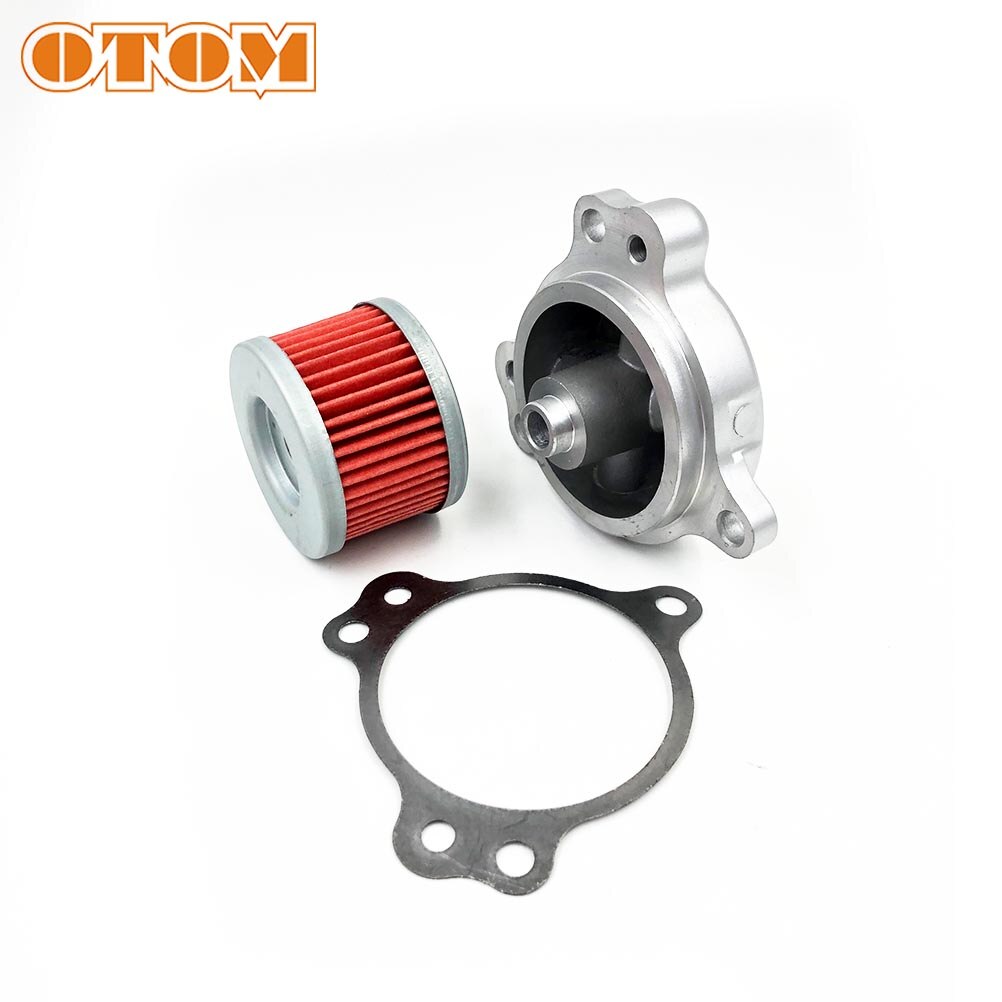 OTOM-filtro de aceite de motor para motocicleta YF300, LONCIN300R, VOGE, 300DS, 300GY, piezas de Pit Bike, papel rojo (Original), cubierta de filtro de aceite,: Red Set