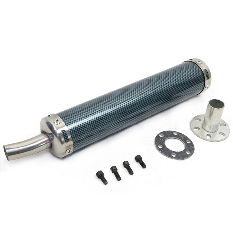 6 x 28cm universal motorcykel udstødnings lydpotte rør justerbar lyddæmper til street scooter motocross escape moto  ak168: G