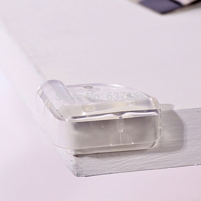 2 protectores de esquina de la Mesa de cristal con forma en ángulo de goma sólida para escritorio y esquinas de seguridad para bebé