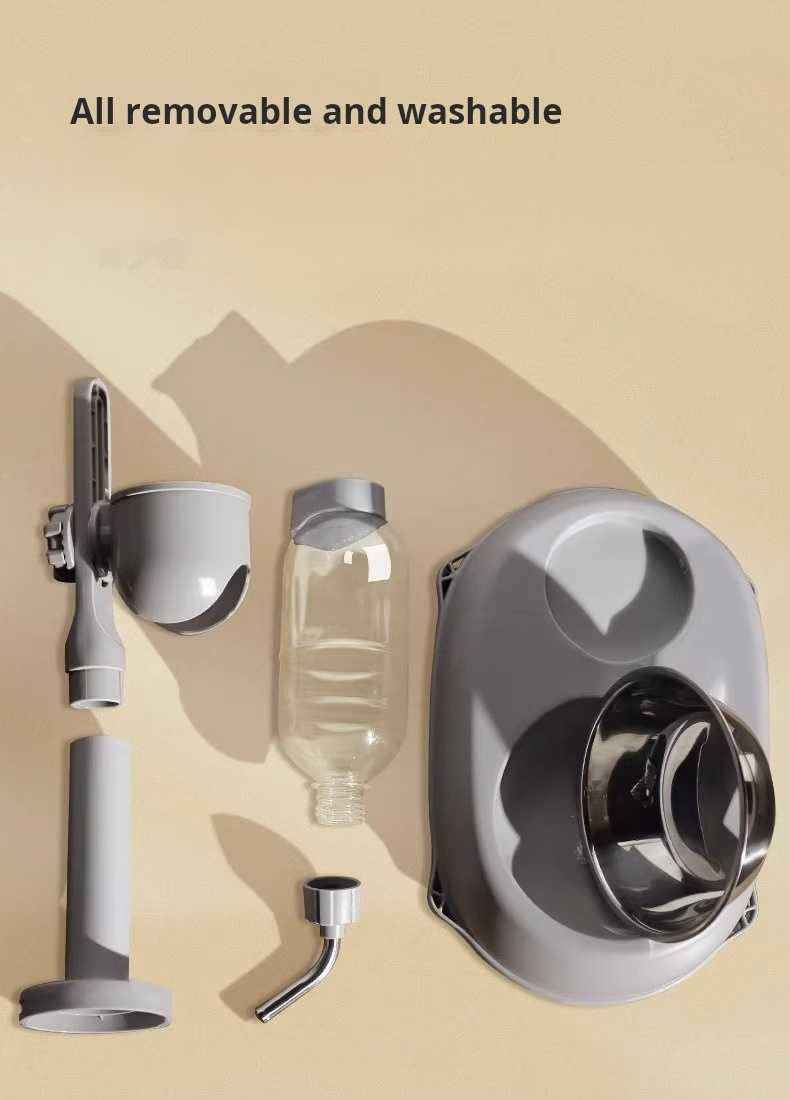 Dispensador automático para mascotas, cuenco antibasculante para perros, botella de agua potable, dispensador de agua para alimentación, hervidor de agua colgante, desmontable