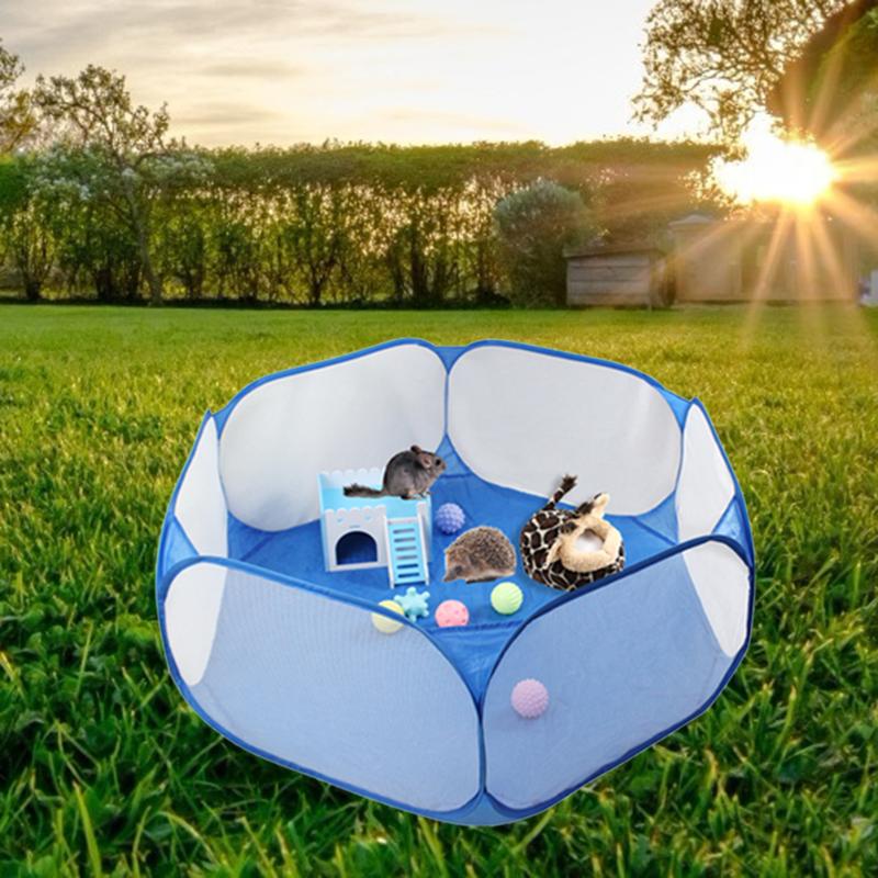 Parque para Mascotas Pop abierto interior al aire libre jaula de animales pequeños juego valla para hámster o niños jugar tienda de campaña piscina Casa de juego