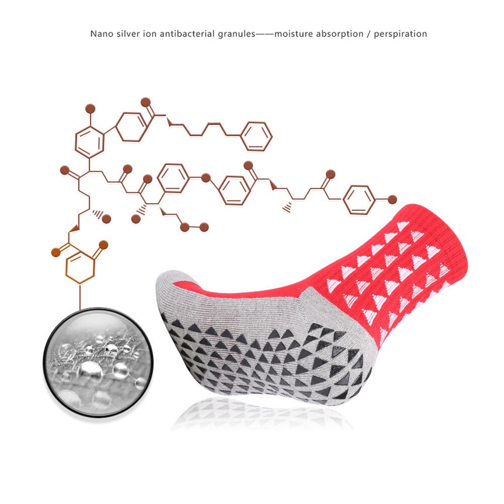 Chaussettes d'hôpital antidérapantes, chaussons antidérapants, chaussettes de Football avec poignées, pour adultes, hommes, femmes et personnes âgées
