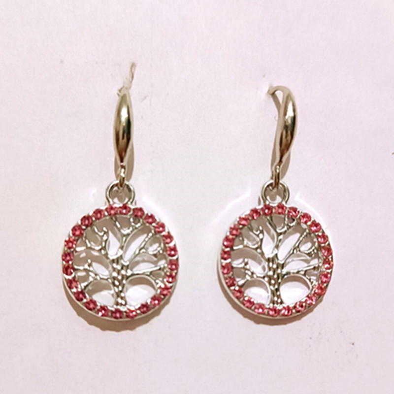 Nueva coreana, pendientes de aleación con forma de luna y estrella, pendientes morados de cristal con forma de estrella y Luna, pendientes asimétricos con diamantes de imitación para mujer, joyería: Vino tinto