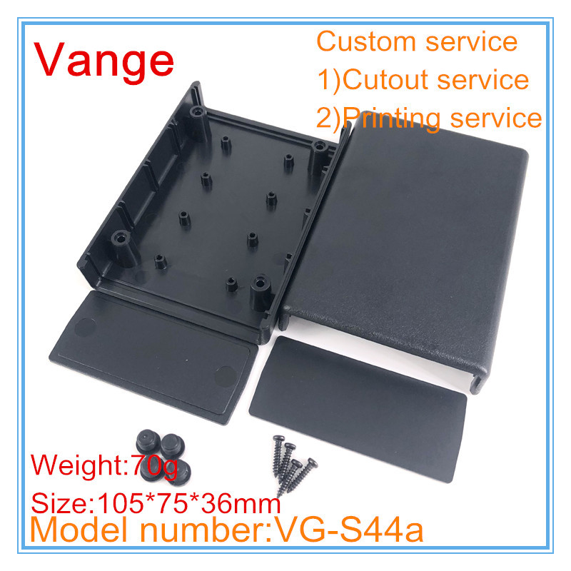 2pcs/lot injection junction box IP54 ABS plastic enclosure diy case for PCB project 105*75*36mm