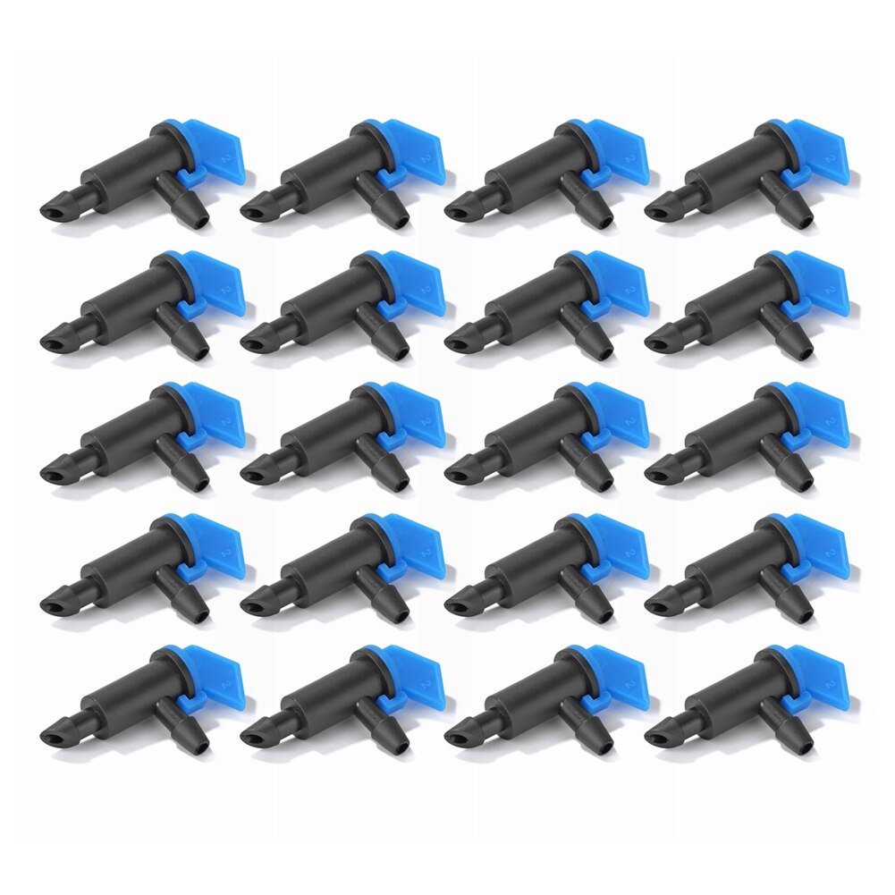 20pcs Removable/Washable Water Dropper Drops Heads Irrigation Sprinkler Sets Saving Watering Irrigation Tool Kits: Blue