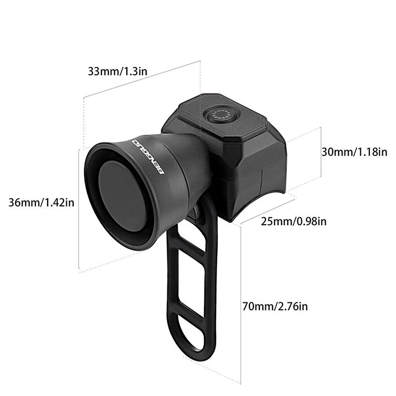 Sykkel elektrisk ringeklokke sykkel usb-lading horn terrengsykkel advarsel sikkerhetsring vanntett ringeklokke sykkeltilbehør