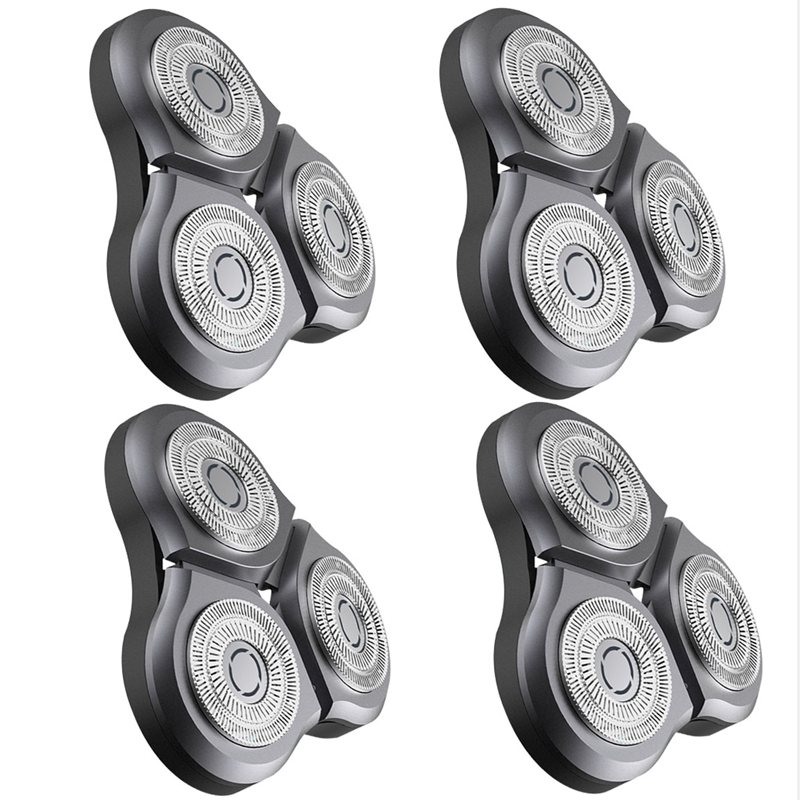 100% Xiaomi Elektrische Rasieren Rasiermesser Kopf Trocken Nass Rasieren Maschine Bart Trimmer Ersatz Rasierer Klinge Für Mijia S500 S500C S300: Silber