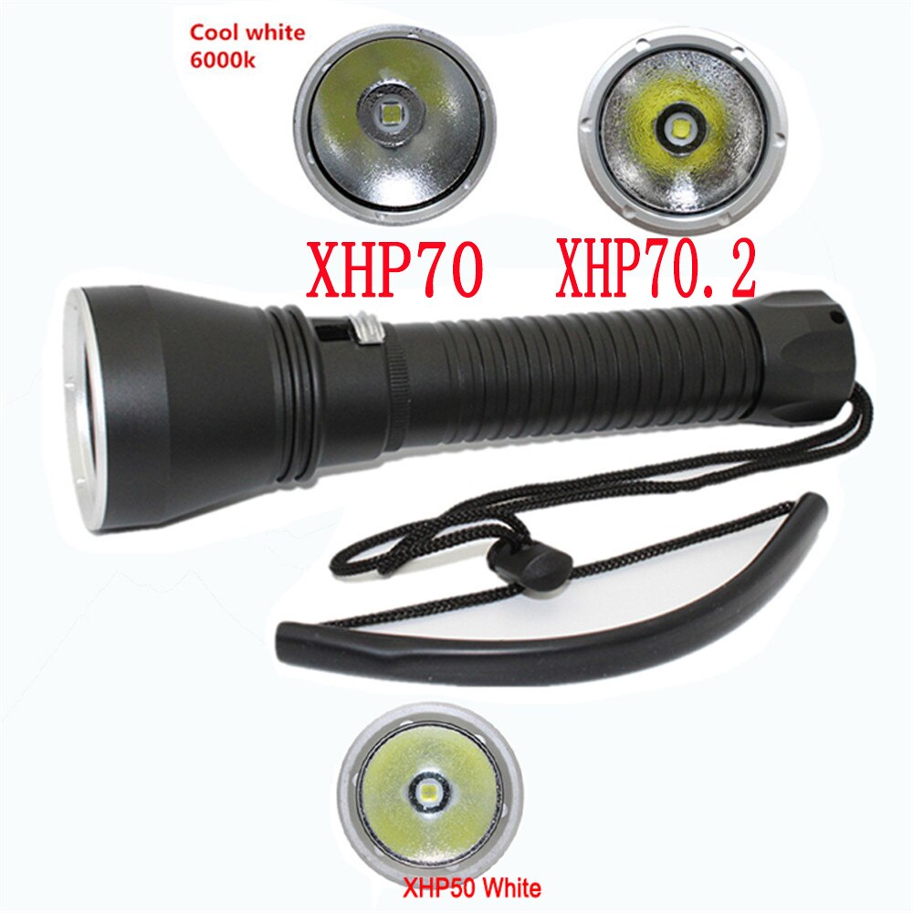 XHP 70,2 LED Tauchen Taschenlampe 5000LM Utral Helle Unterwasser Taschenlampe XHP50 2600LM Wasserdicht Tauchen taschenlampe Lampe lanterna