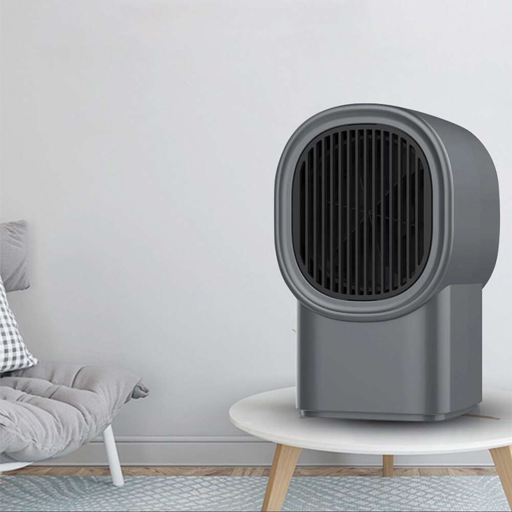 Handle Electric Heater Portable Office Home Plastic Heating Fan Portable Warmer Machine Desktop Warm Air Blower 17x10x10cm