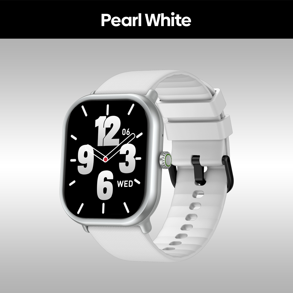 Zeblaze-Montre intelligente GTS 3 Pro, Ultra-grand écran HD AMOLED, Appel vocal HiFi, Suivi de la santé et de la condition physique, Smartwatch,: WHITE