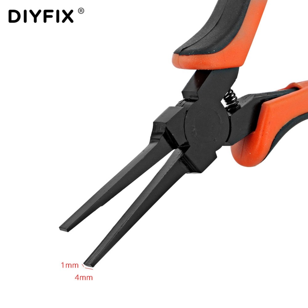 Diyfix tynd flad næsetang elektriker tang til smykker og håndværksfremstilling håndværk perler perler tænger værktøj