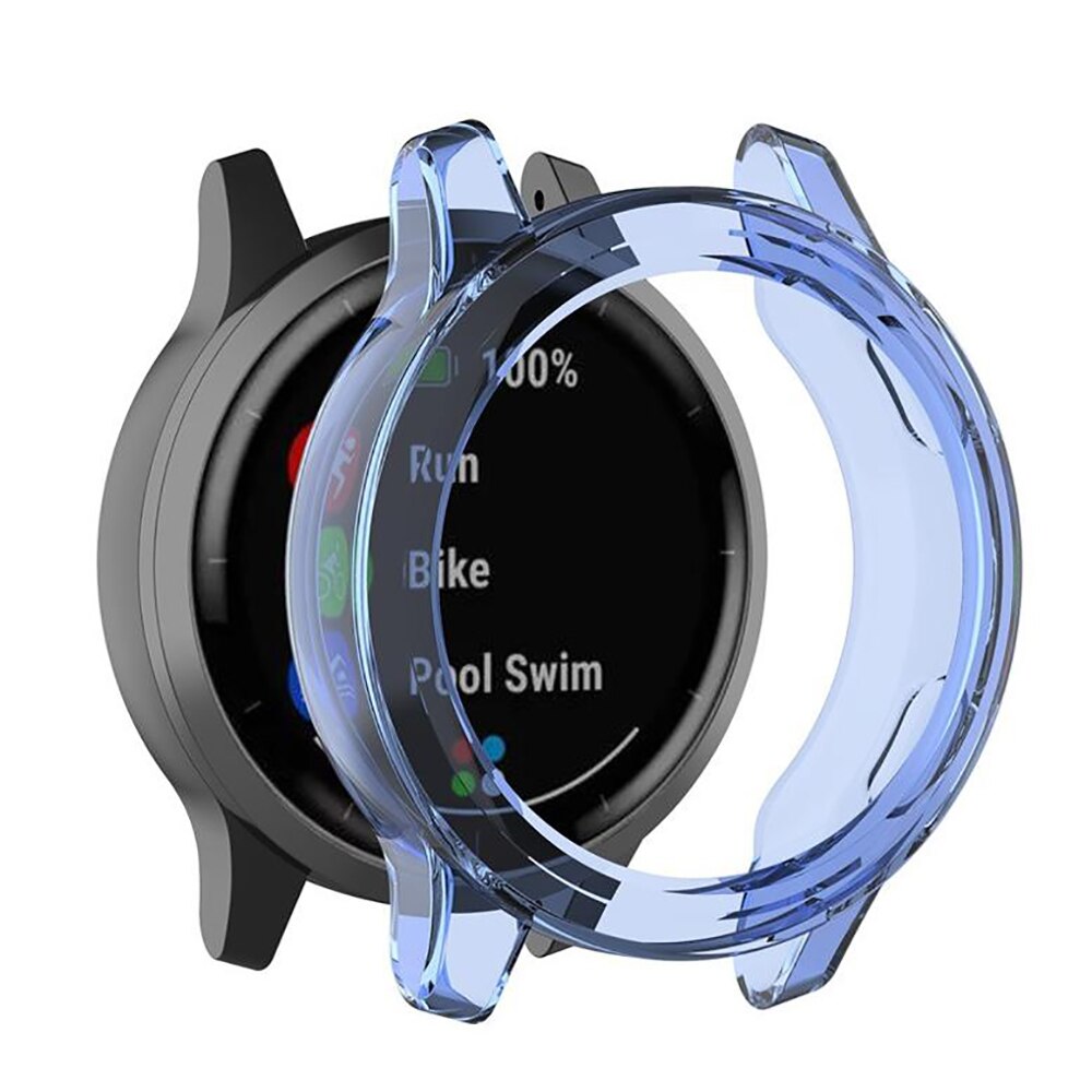 Protective case for Garmin Vivoactive 4 4S TPU cover slim Smart Watch bumper shell for Garmin Active S ActiveS: Blue / Garmin Vivoactive 4