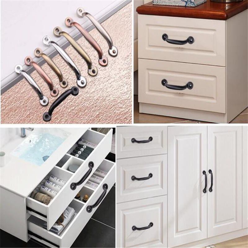 Modern kitchen door knobs and handles for wardrobe Cupboard Cabinet drawer pull Furniture Hardware Accessories