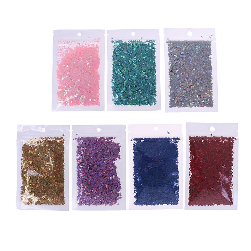 10g mischen Pailletten Pailletten Ultra Dünne Glitzernde Sterne PVC verlieren Pailletten Handwerk DIY Manikübetreffend Nagel Kunst Dekoration