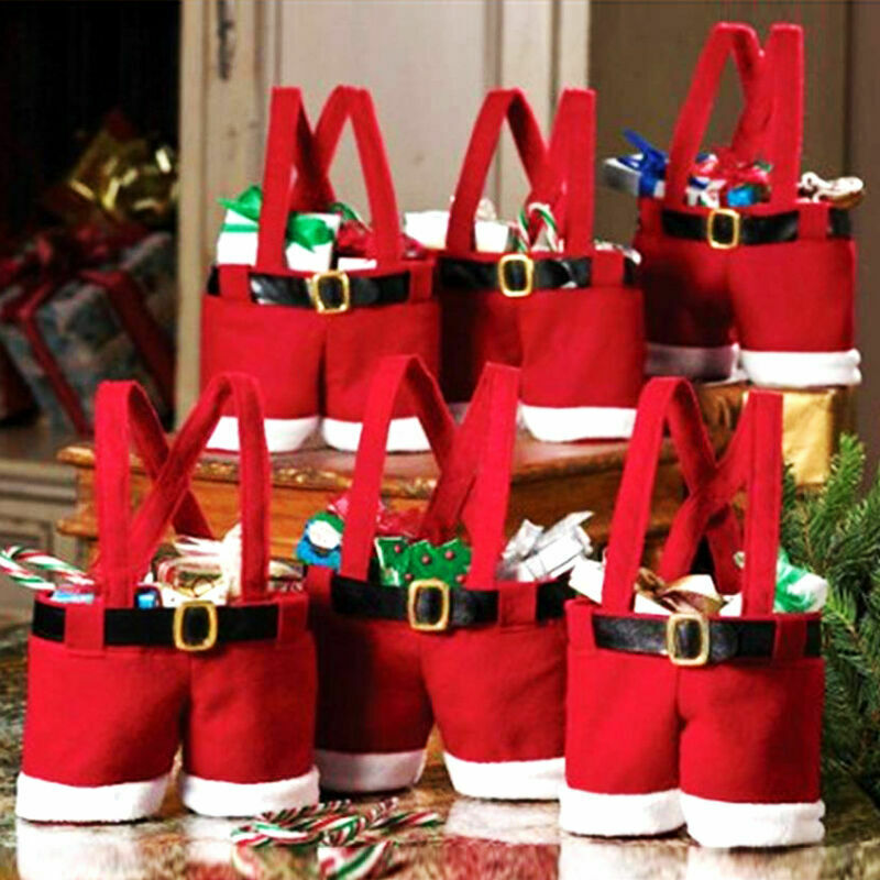 XMAS Verkoop Feestelijke Kerst Kerstman Broek Bag Elf Laarzen Snoep Zak Voeg Feestelijke Sfeer