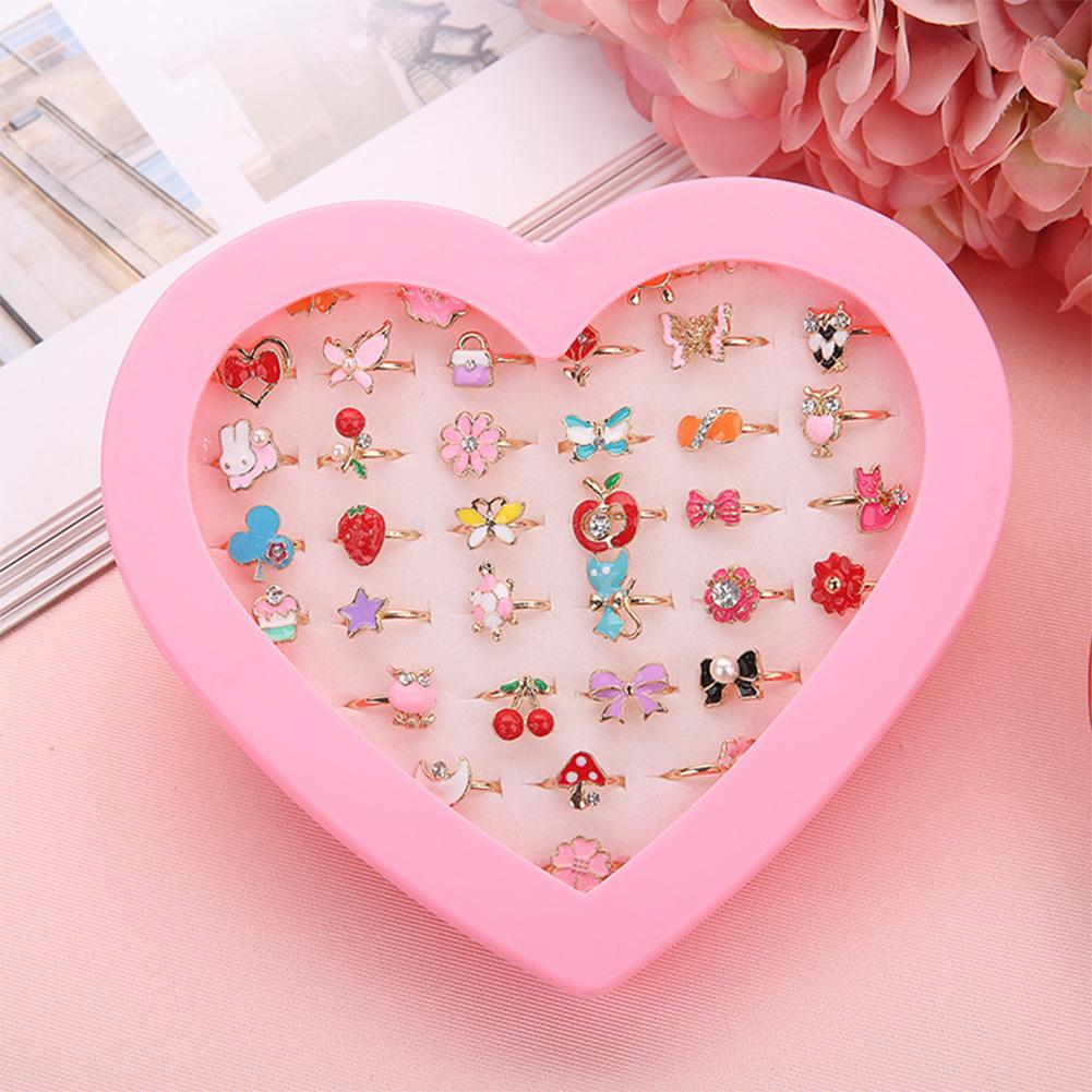 Kuulee 36pcs Korean Alloy Alloy Cartoon Children Ring