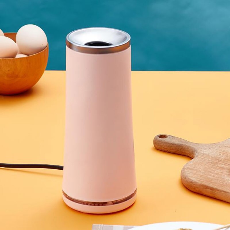 Frokostmaskin automatisk eggrullmaker mini elektrisk kopp omelett kokeverktøy eggmaster pølse burrito: Rosa