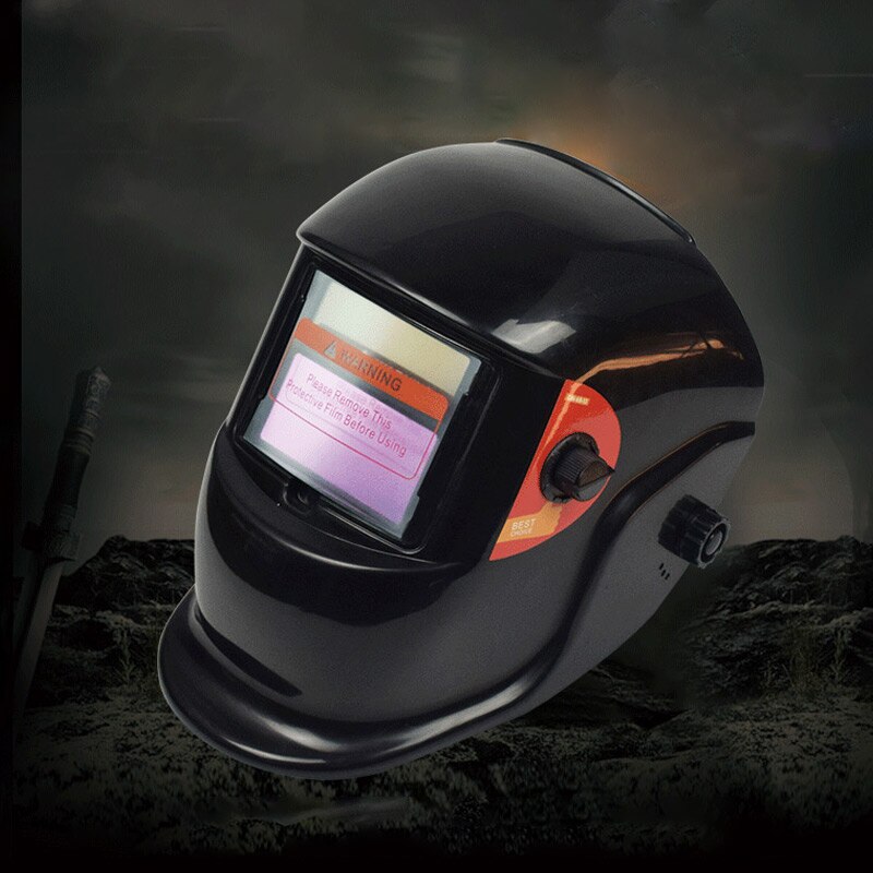 Auto darkening welding helmet/welding mask/MIG MAG TIG/4arc sensor/Solar cell&amp;Replaceable Li-batteries