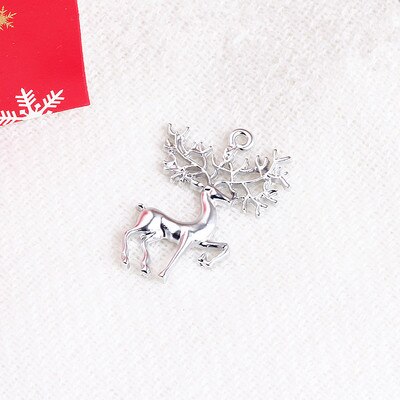 6pcs Brosche Pin Weiblichen Mantel Pullover Schal Verdienen Modische Frau Legierung Weiß Gold Fawn Auf Weihnachten Tag Schmuck: silver