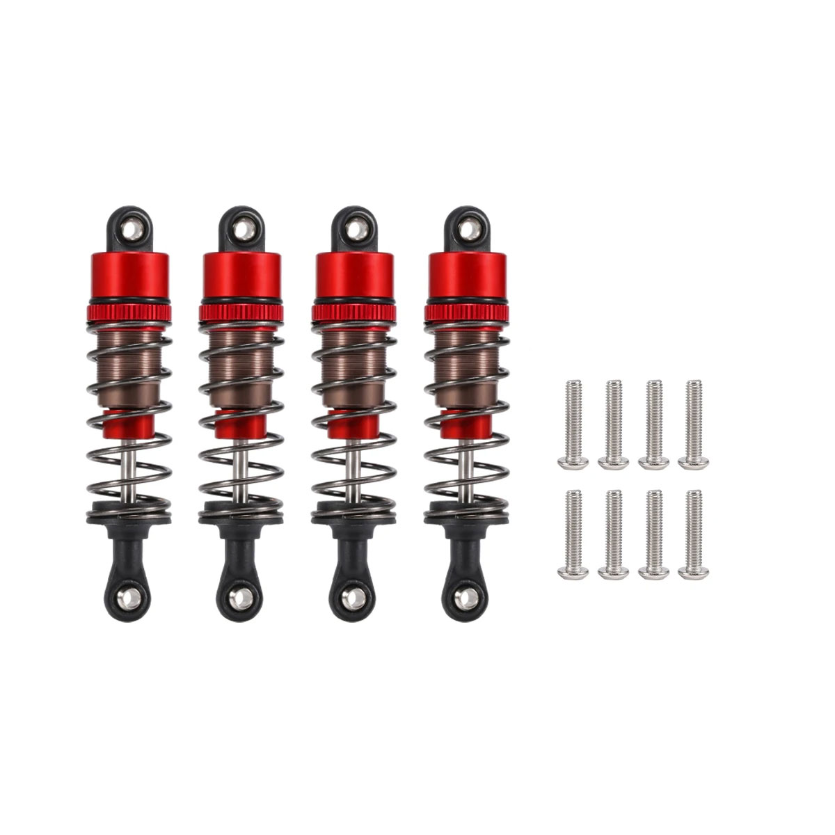 Amortiguador lleno de aceite roscado de 52-120mm para 1/10 RC Truggy Buggy en coches de derrape de turismo por carretera LC Racing Absima piezas de mejora: Verde