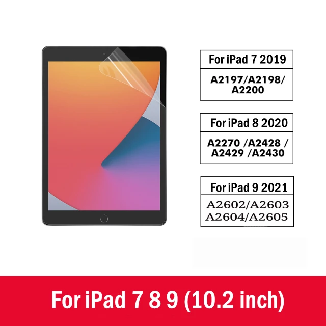 Papiergevoel Screenprotector Film Matte PET-schilderij Schrijven voor iPad Pro 11 12,9 inch Air 3 4 5 7e 8e 9e 10e Gen 9,7 10,2 10,9