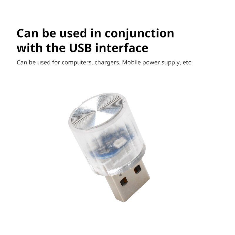 Auto Mini USB LED Umgebungs licht dekorative Atmosphäbetreffend Lampen für Innen umgebung Auto PC Computer tragbares Licht Stecker-abspielen