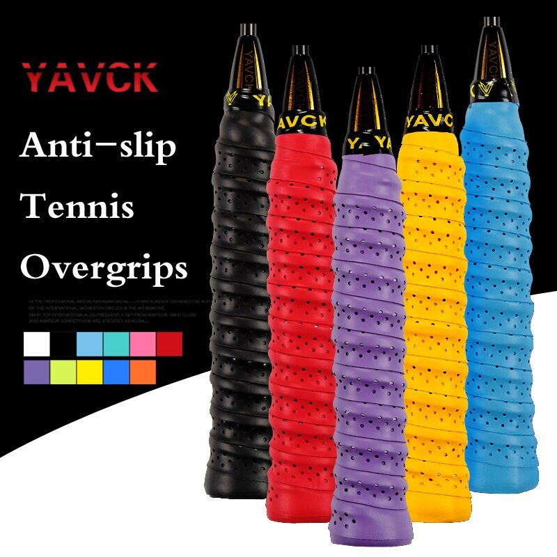 10 pcs/pack anti-dérapant respirant Sport sur Grip bandeau Griffband Tennis surgrips bande Badminton raquette poignées bandeau