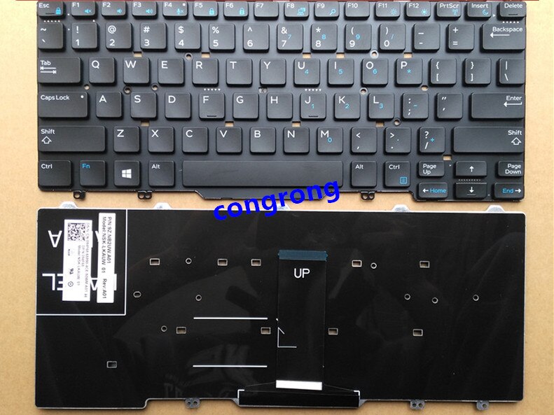 US Keyboard for Dell Latitude 3340 e3340 E5450 E7450 5450 7450 3350 Black Laptop English keyboard