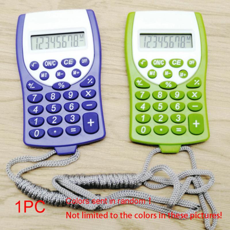 Office Mini Scientific Calculator School Student Multifunctional Clock Calculator with strap