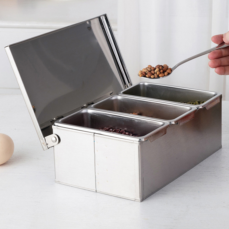 304 Rvs Hoogwaardige Kruiden Doos Hotel Kruiden Doos Met Deksel Opbergdoos Huishoudelijke Kruiden Tank Kruiden Doos