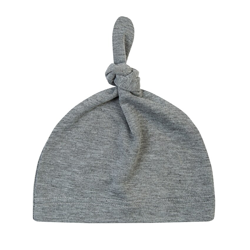 Gorros para bebé recién nacido, 100% algodón orgánico, suave, ajustable, con nudo, para niños de 0 a 3 años: MJ0019