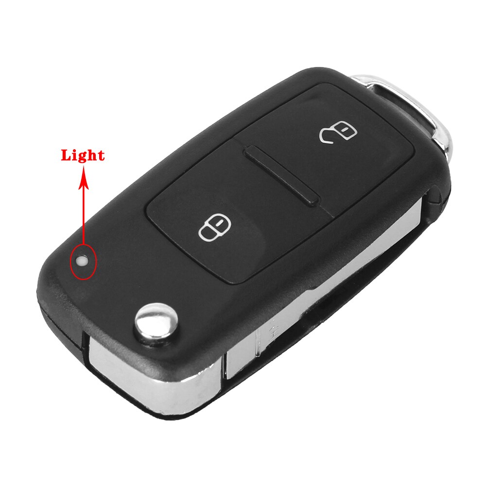 Keyyou 3 knapps flip fjärrnyckel skal nyckelfodral för vw volkswagen tiguan golf sagitar polo  mk6 caddy passat  b6 auto nycklar fall: Modell 3