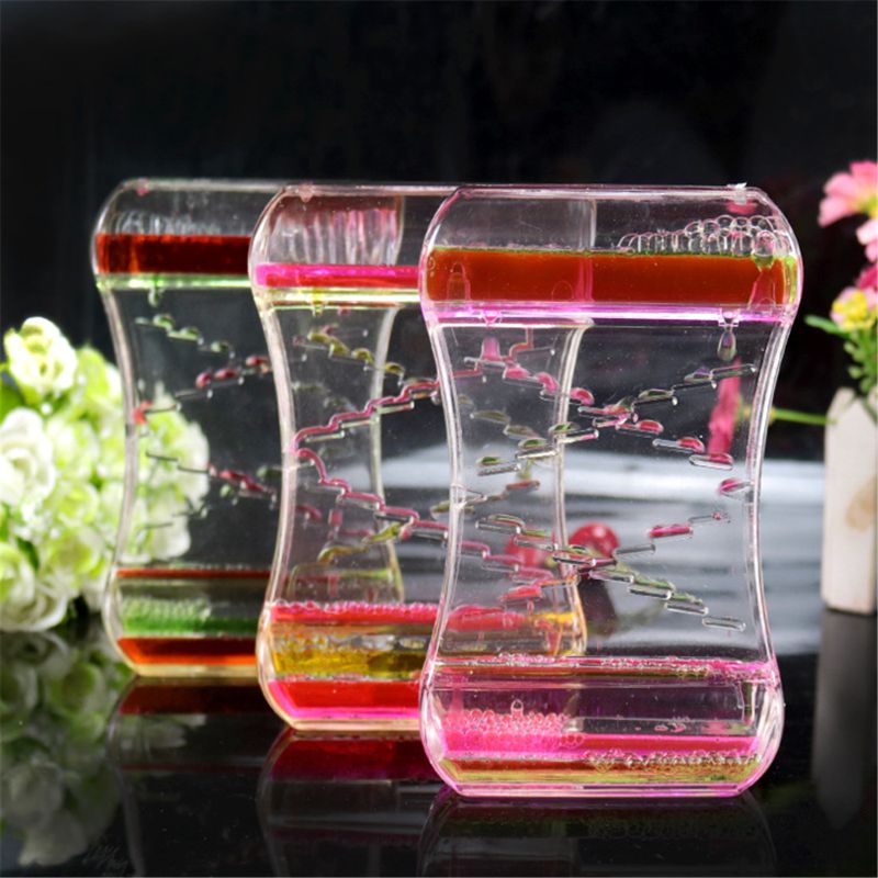 Anti Stress Fidget Toy Two-color Oil Ladder Liquid Water Sensory K1MA