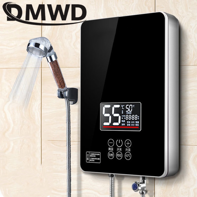 Dmwd 6000W Elektrische Boiler Instant Keuken Badkamer Onmiddellijke Tankless Verwarming Douche Gieter Kachels Led Display