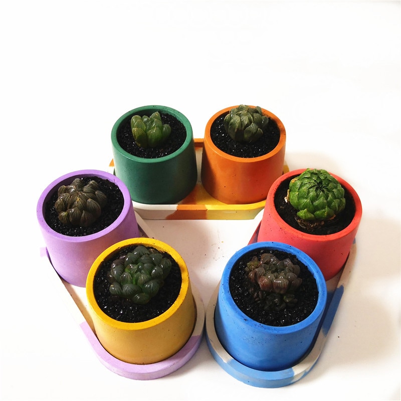 Bricolage béton pour Pot de fleur rond, DIY, pour jardinière en ciment