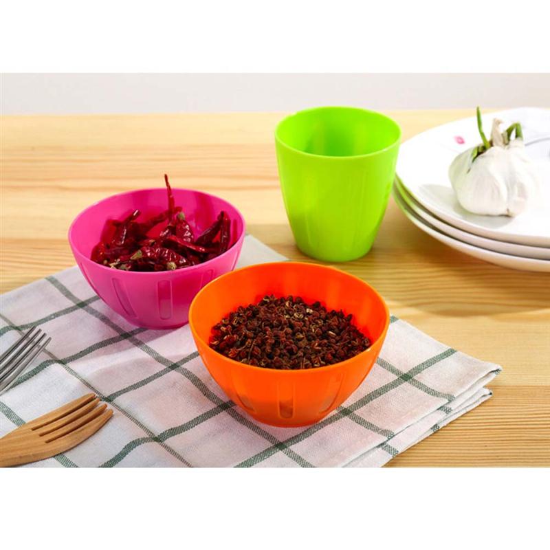 6 Pcs Plastic Bowls Reusable Portable Colorful Facial Mask Bowls Seasoning Bowls Salad Bowls for Household Home Kitchen Use