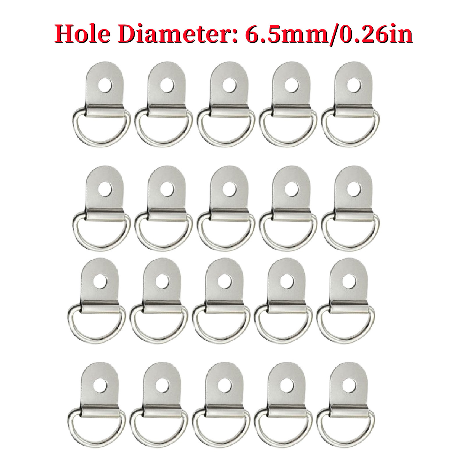 20Pcs/10Pcs D Vorm Tie Down Anker Ringen Iron Rvs ... – Grandado