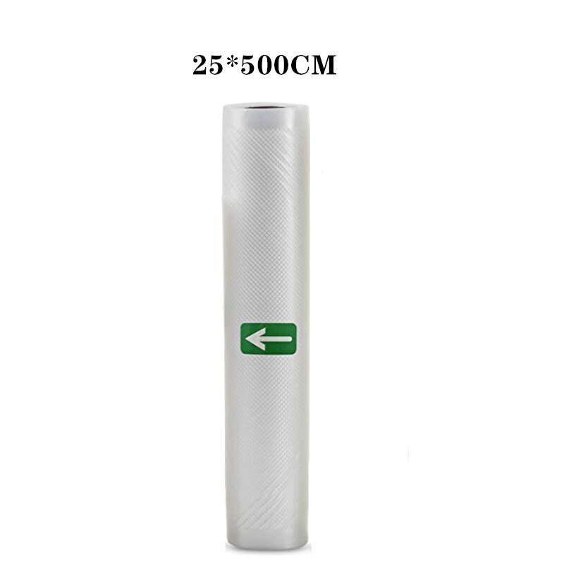 Küche Lebensmittel Vakuum Tasche Staubsauger Taschen Lagerung Taschen für Versiegelung Verpackung Rollen 12/15/20/25/28cm * 500cm Zu Halten Lebensmittel Frisch: ZKJ02-25x500cm