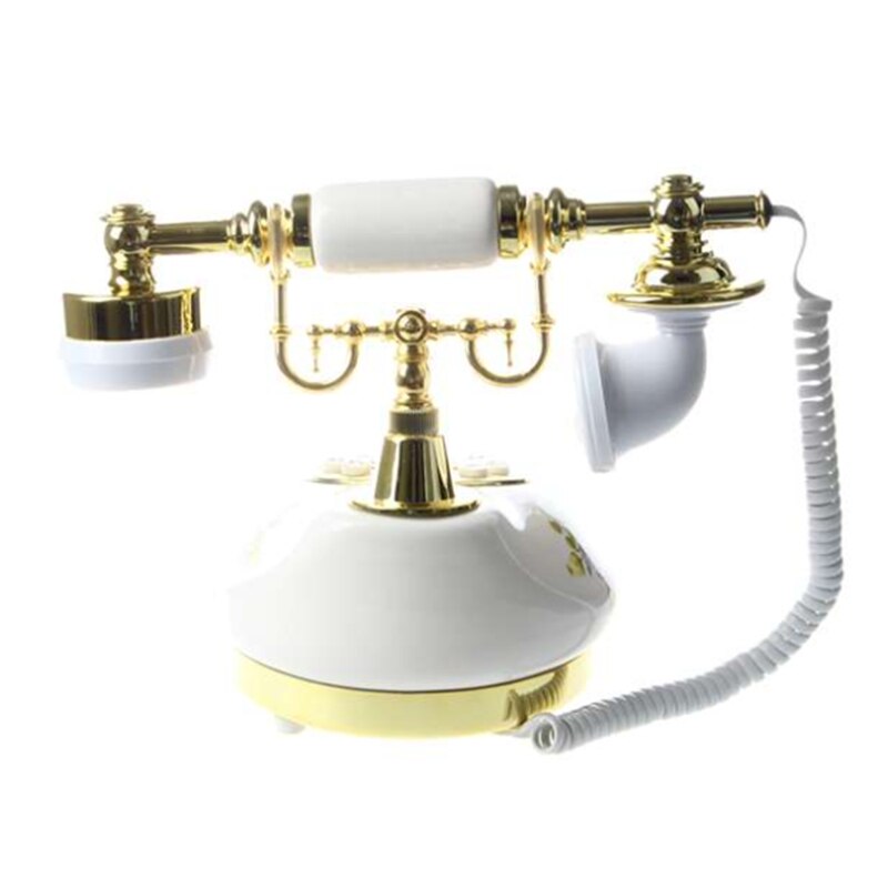 Antike Telefon Nostalgie Jahrgang Telefon aus Keramik Frau-9100