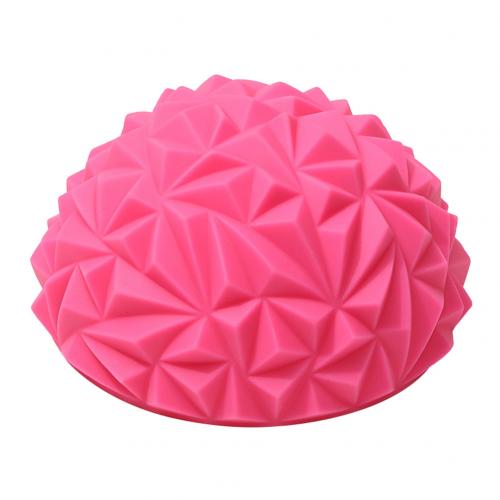 Pelota de masaje de Media bola para Fitness, accesorios de entrenamiento de Yoga para la salud: Rosa