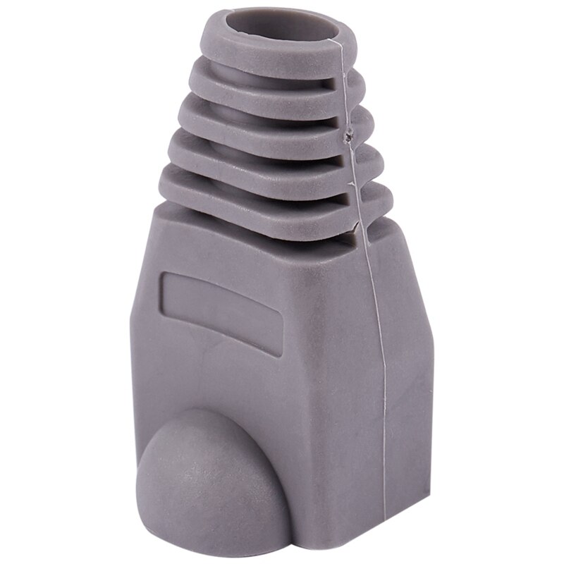Ethernet Grijs Rubber RJ45 Connector Laarzen Cover Case Protector 100 Stuks