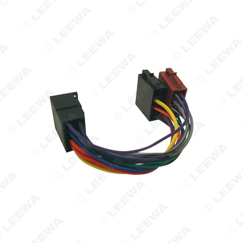 Leewa bil stereo radio konvertering stik adapter til chery chevrolet 16 pin til iso originale hovedenheder ledningsnet  #ca6207