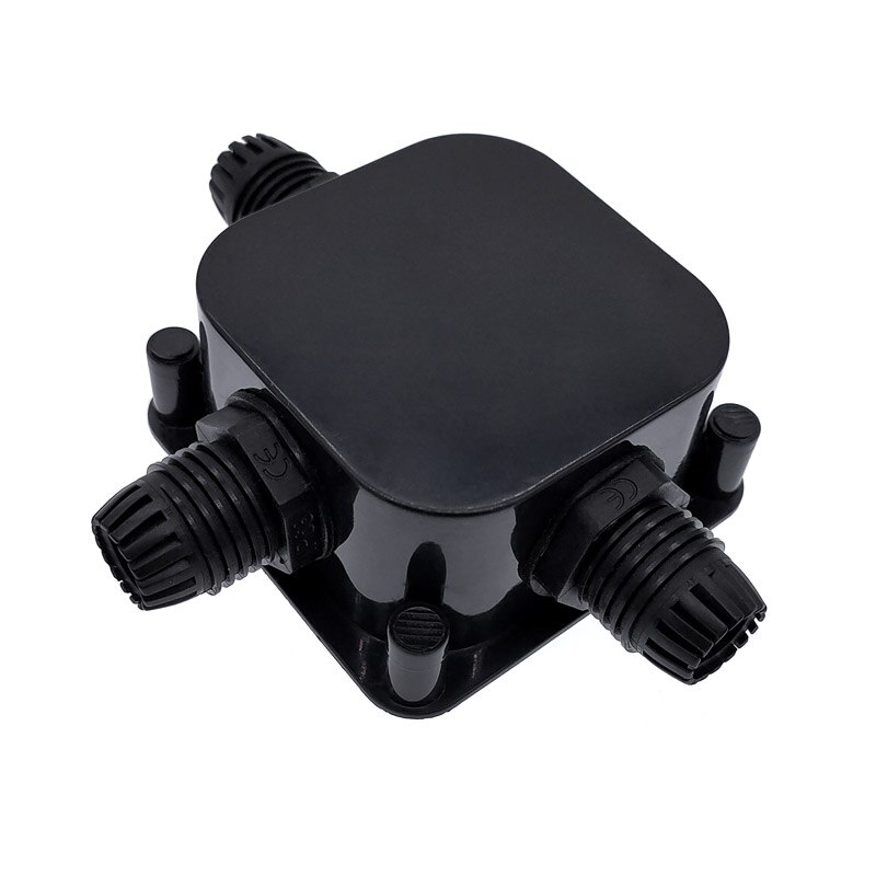 IP68 3-way rainproof box with PG11 Cable gland Outdoor Waterproof ABS connectors waterproof Electrical Junction Box